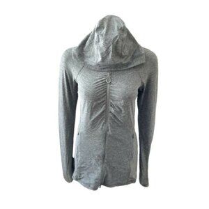 Athleta Hoodie Active Gray Hooded Jacket S